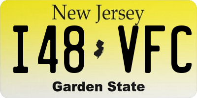 NJ license plate I48VFC