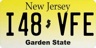NJ license plate I48VFE