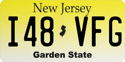 NJ license plate I48VFG