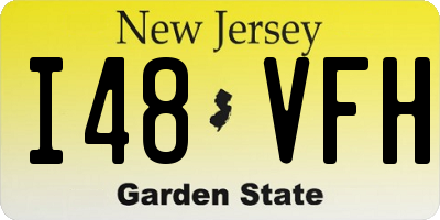 NJ license plate I48VFH