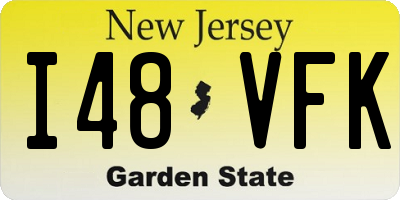 NJ license plate I48VFK