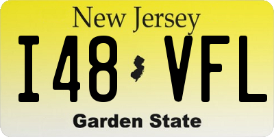 NJ license plate I48VFL