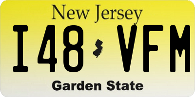 NJ license plate I48VFM