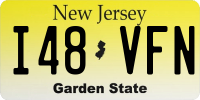 NJ license plate I48VFN