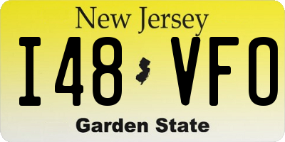 NJ license plate I48VFO