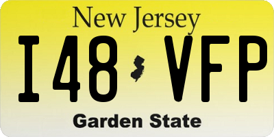 NJ license plate I48VFP
