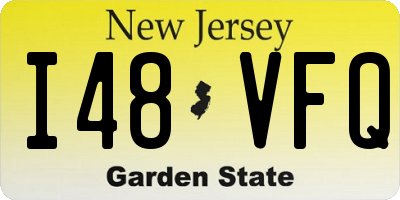 NJ license plate I48VFQ