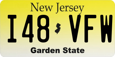 NJ license plate I48VFW