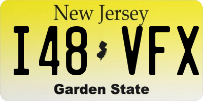 NJ license plate I48VFX