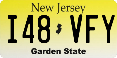 NJ license plate I48VFY
