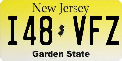 NJ license plate I48VFZ