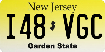 NJ license plate I48VGC