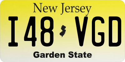 NJ license plate I48VGD