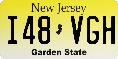 NJ license plate I48VGH