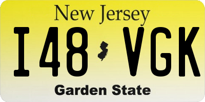 NJ license plate I48VGK