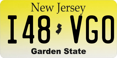 NJ license plate I48VGO