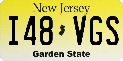 NJ license plate I48VGS