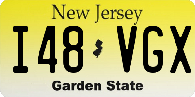 NJ license plate I48VGX