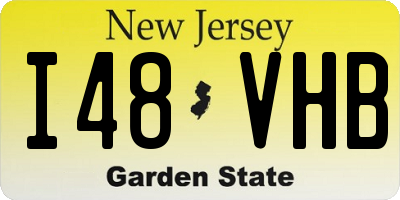 NJ license plate I48VHB