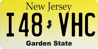 NJ license plate I48VHC