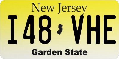 NJ license plate I48VHE