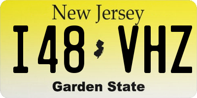 NJ license plate I48VHZ