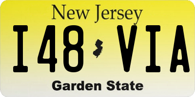 NJ license plate I48VIA
