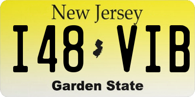 NJ license plate I48VIB
