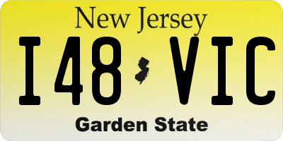 NJ license plate I48VIC
