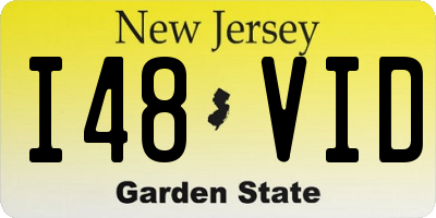 NJ license plate I48VID