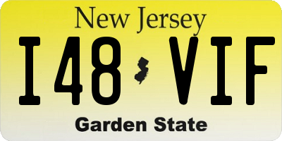 NJ license plate I48VIF