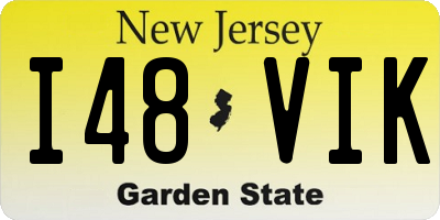 NJ license plate I48VIK