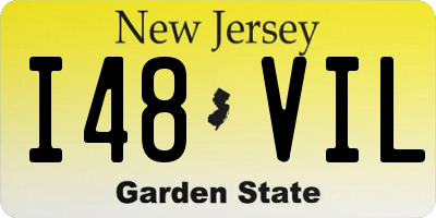 NJ license plate I48VIL
