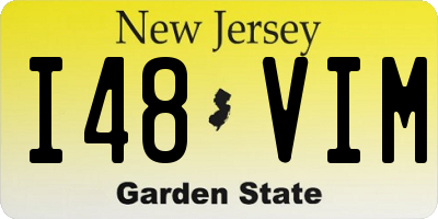 NJ license plate I48VIM