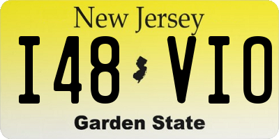 NJ license plate I48VIO