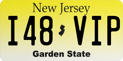 NJ license plate I48VIP