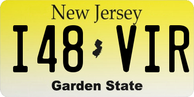NJ license plate I48VIR