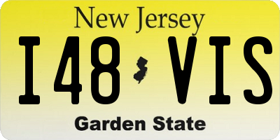 NJ license plate I48VIS