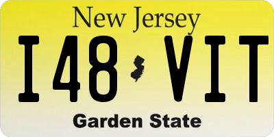 NJ license plate I48VIT