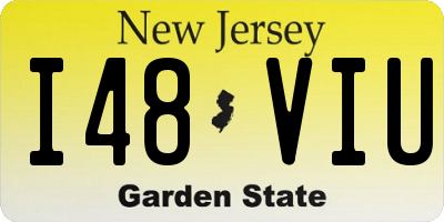 NJ license plate I48VIU