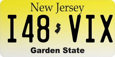 NJ license plate I48VIX