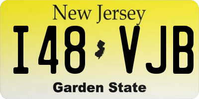 NJ license plate I48VJB