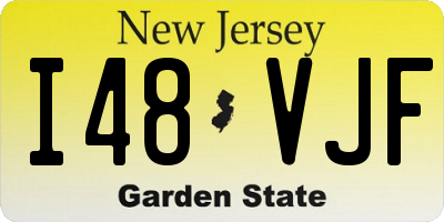 NJ license plate I48VJF