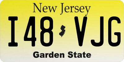 NJ license plate I48VJG