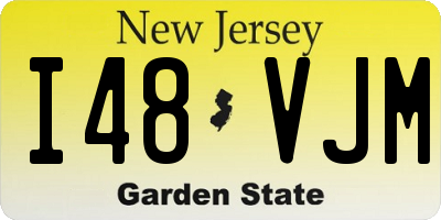 NJ license plate I48VJM
