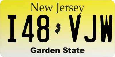 NJ license plate I48VJW