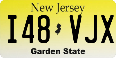 NJ license plate I48VJX
