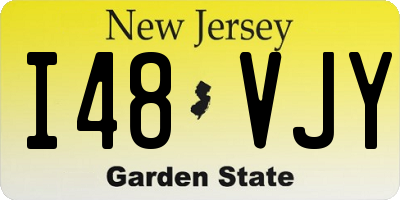 NJ license plate I48VJY
