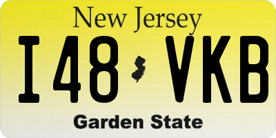 NJ license plate I48VKB