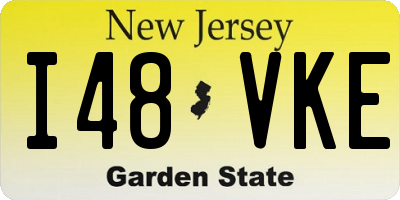 NJ license plate I48VKE